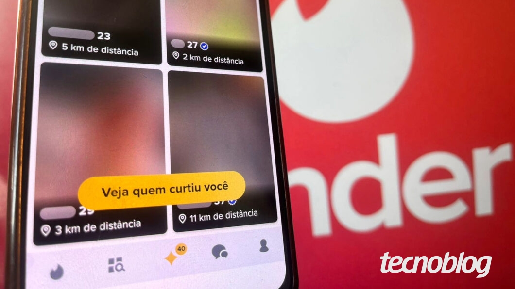 Ilustração da tela de curtidas do Tinder