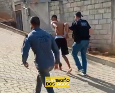 FORAGIDO POR HOMICÍDIO É PRESO EM IGUABA GRANDE PELA POLÍCIA CIVIL DE ARARUAMA