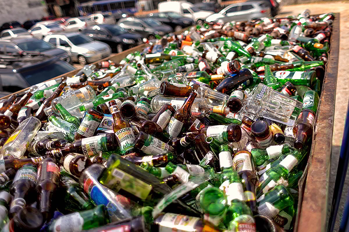 reciclagem de vidro