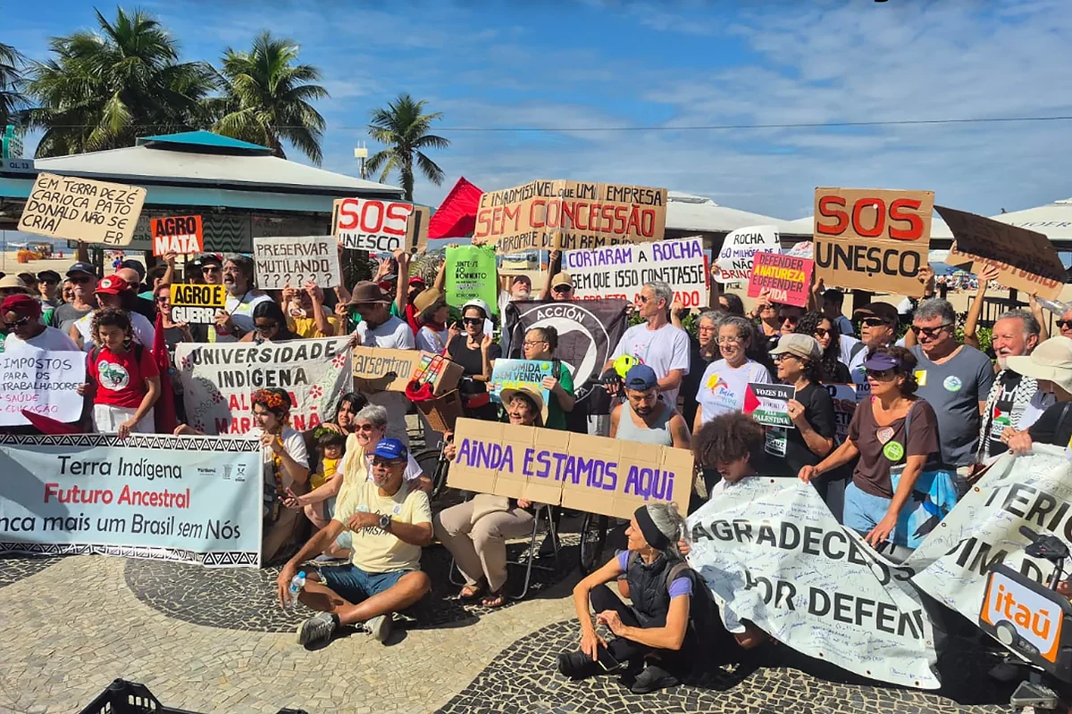manifestação contra o PL da Devastação