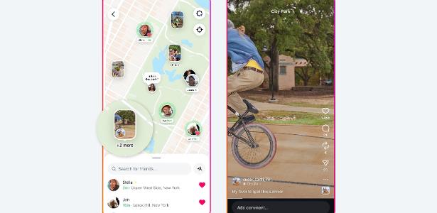 Recurso de compartilhamento de localização do Instagram