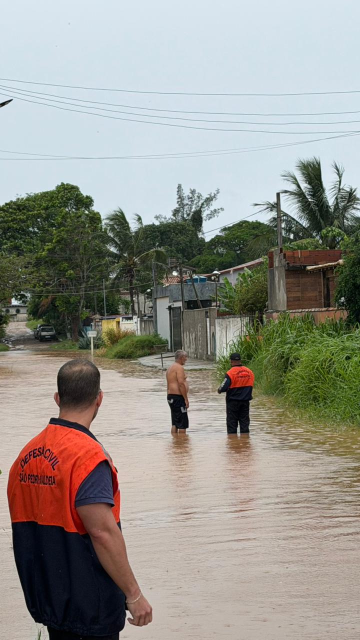 Defesa Civil de São Pedro da Aldeia registra ocorrências devido às fortes chuvas