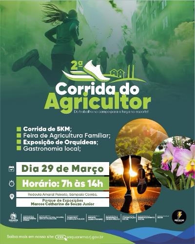 Saquarema: 2ª Corrida do Agricultor, Exposição de Orquídeas e Feira do Produtor Rural acontecem em Sampaio Corrêa com entrada gratuita