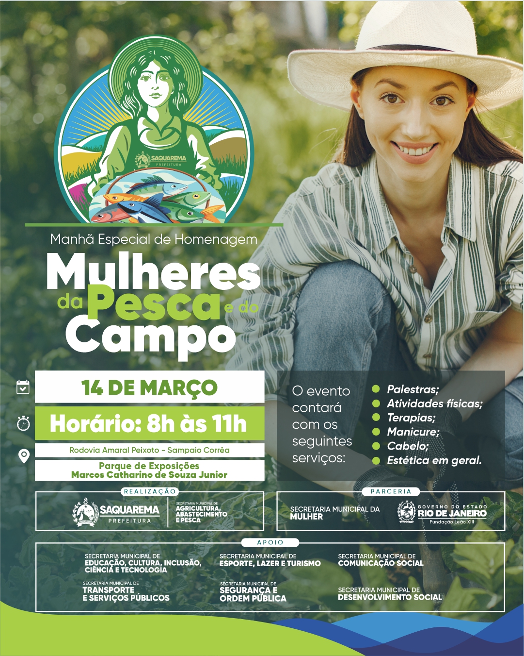 Prefeitura de Saquarema realizará “Manhã Especial de Homenagem às Mulheres da Pesca e do Campo”