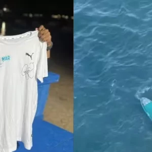 Barraqueiro usa prancha para ir a cruzeiro de Neymar; vídeo | Enfoco
