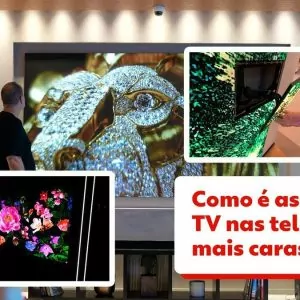 Como são as TVs que custam mais de R$ 1 milhão
