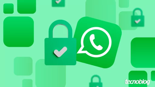 Ilustração mostra cadeado fechado como símbolo de privacidade ao lado de logo do WhatsApp