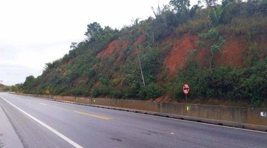 Início das obras de restauração de encosta na BR-101, em Macaé, é nesta sexta (2)