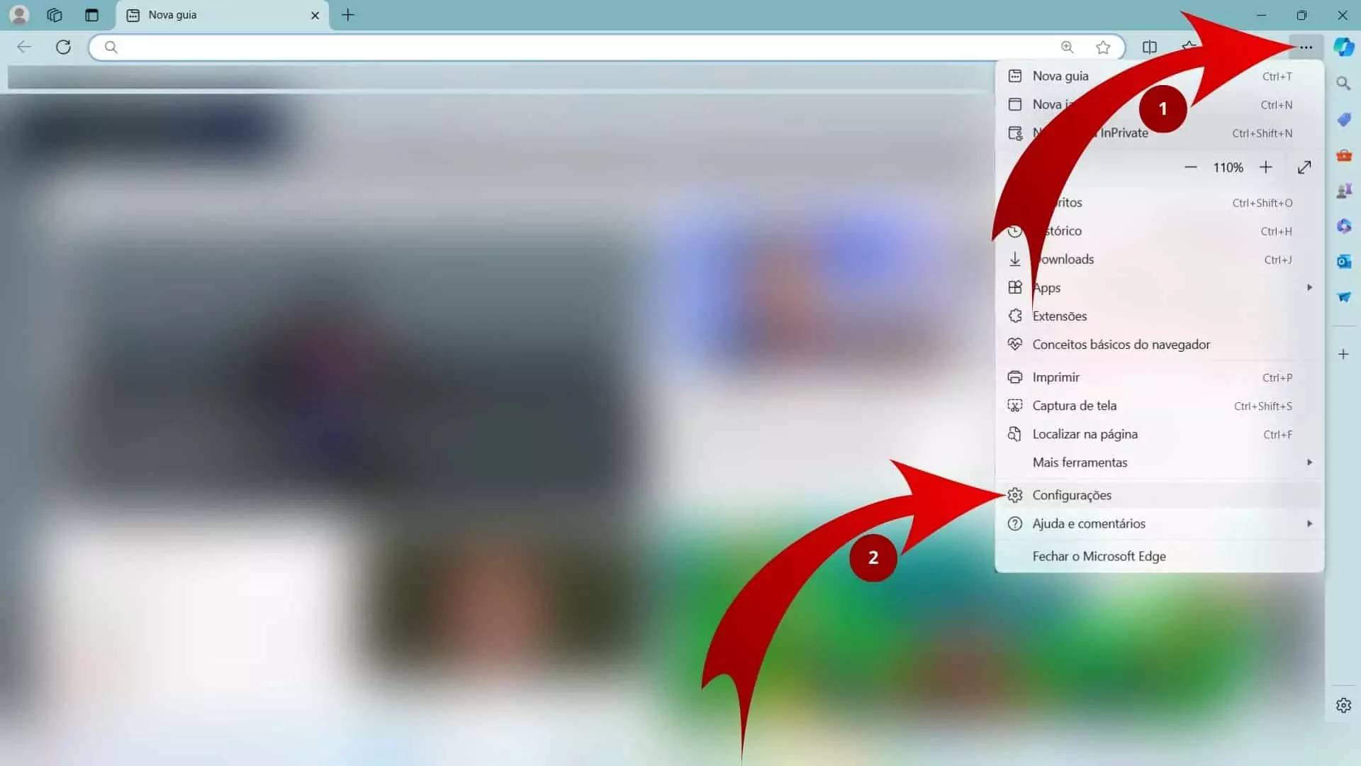 Tutorial de exclusão de cookies no Microsoft Edge