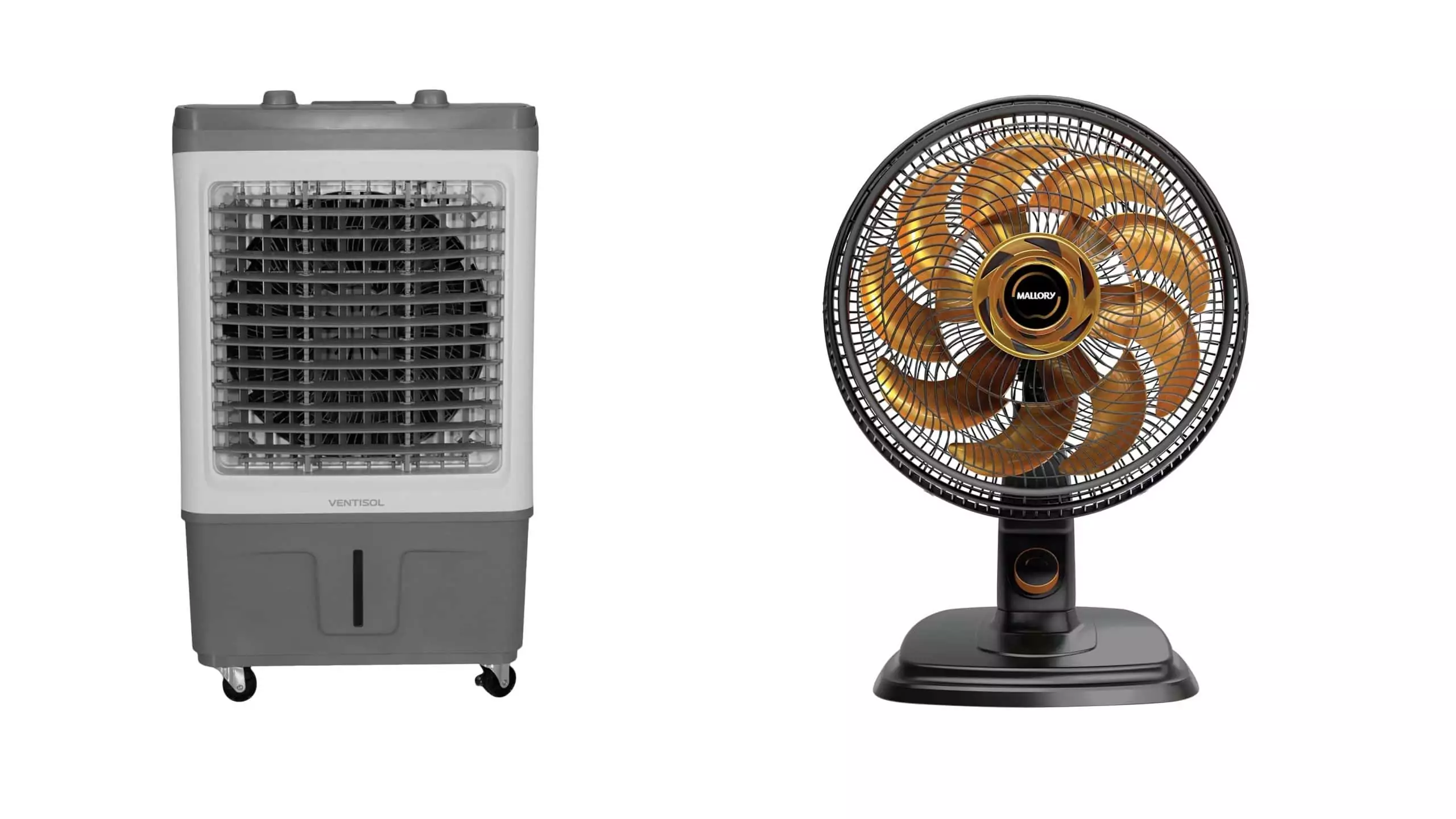 Ar-condicionado, ventilador e climatizador em oferta