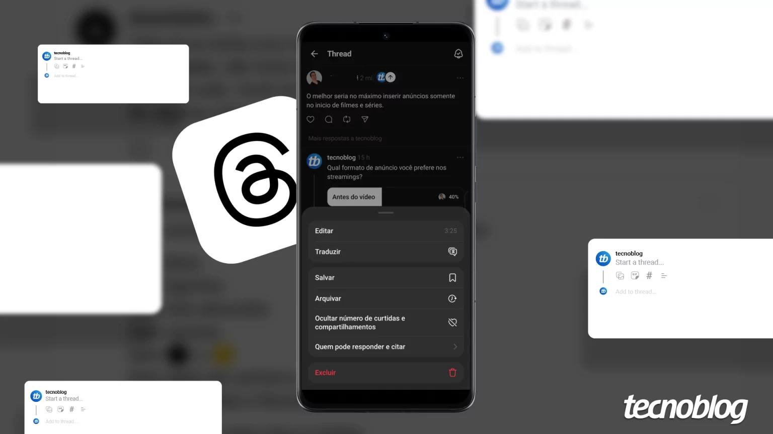 Como editar um post no Threads? Saiba alterar uma publicação na rede social • Aplicativos e Software • Tecnoblog