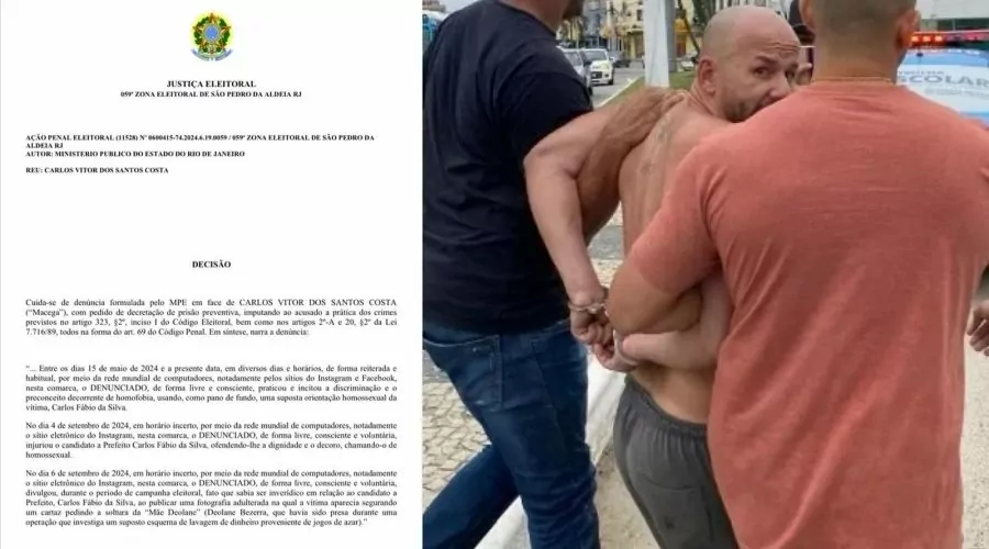 São Pedro da Aldeia: Discurso de ódio e ataque homofóbico levam à prisão de Macega