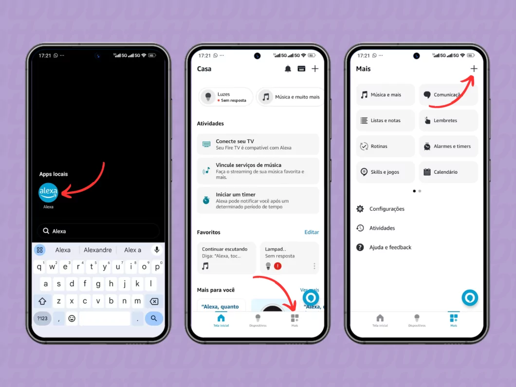 Como ajustar a Alexa? Aprenda a instalar seu dispositivo Echo Guia Região dos Lagos 6 Adicionando um novo dispositivo no app Alexa