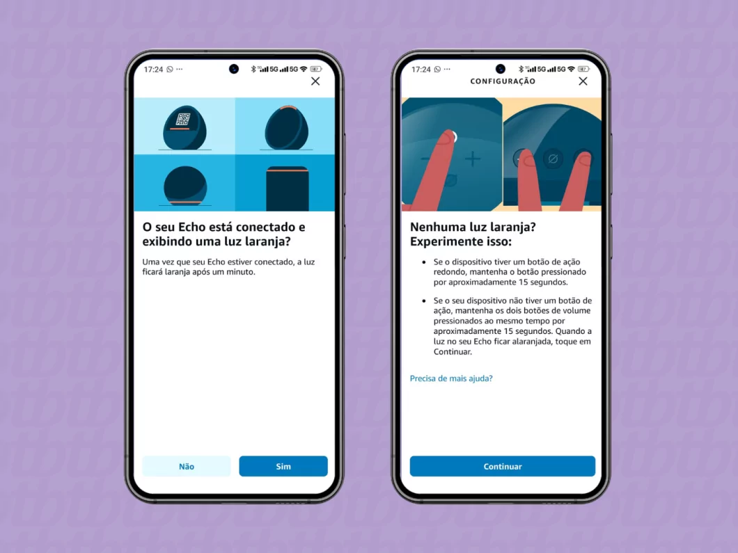 Como ajustar a Alexa? Aprenda a instalar seu dispositivo Echo Guia Região dos Lagos 9 Ajustando o modo de configuração do Echo com Alexa