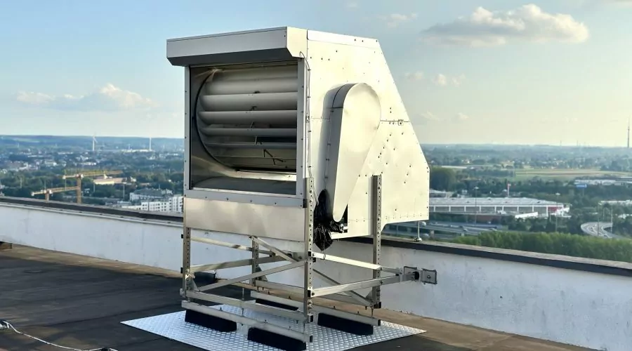 Bruxelas experimenta turbina eólica apropriada para áreas urbanas