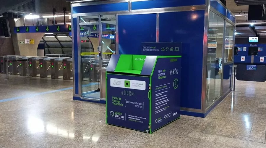 Metrô de São Paulo terá locais para descartar lixo eletrônico