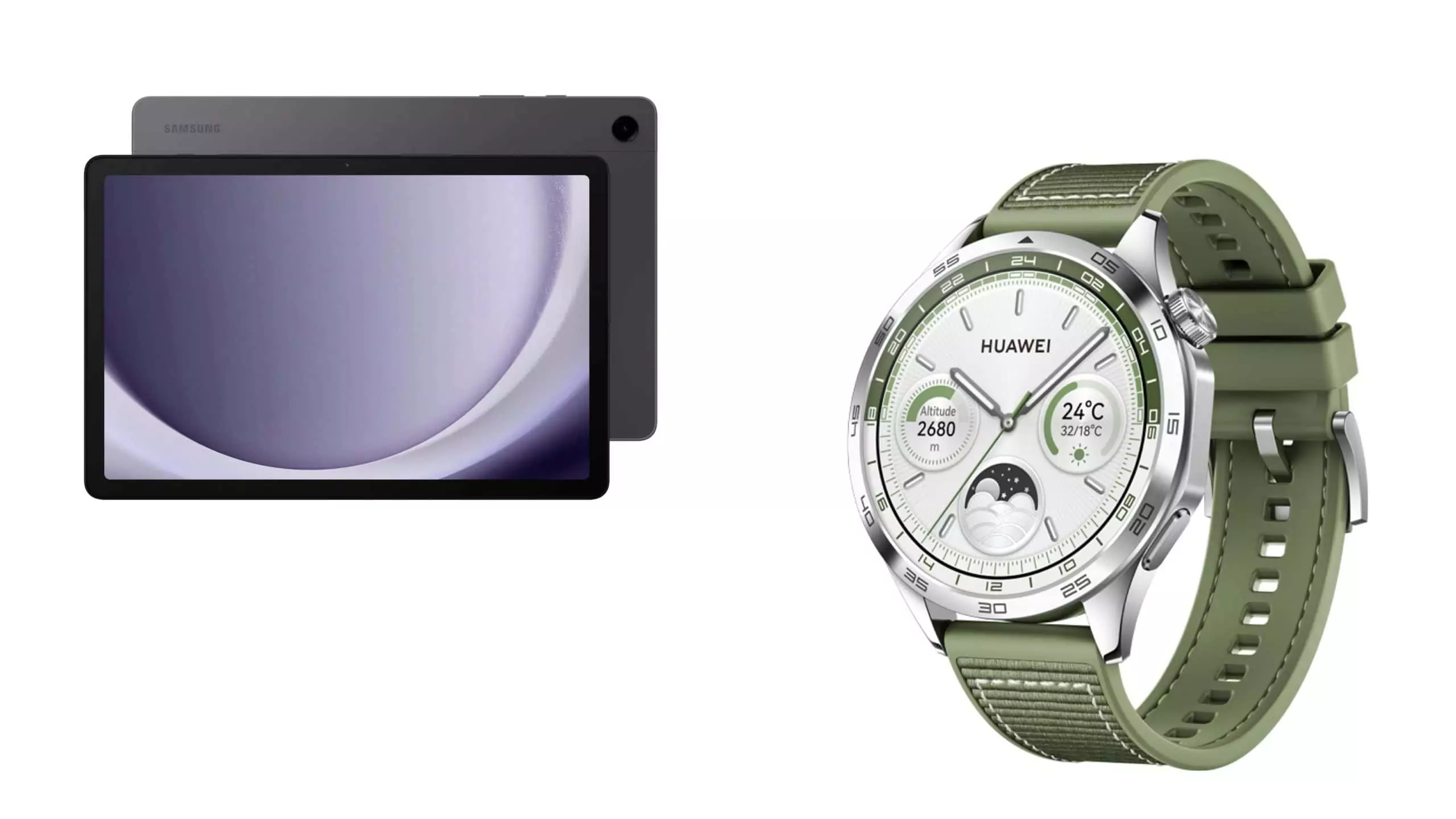 Smartwatch e tablet em oferta