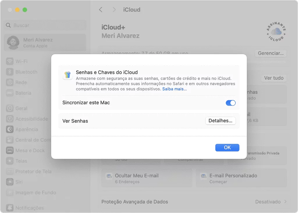 como criar conta no Gerenciador de Senhas do iCloud Guia Região dos Lagos 4 Instruções para ativar Chaves do iCloud no Mac