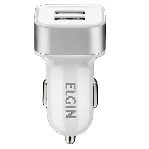 Carregador USB Veicular Elgin 12V