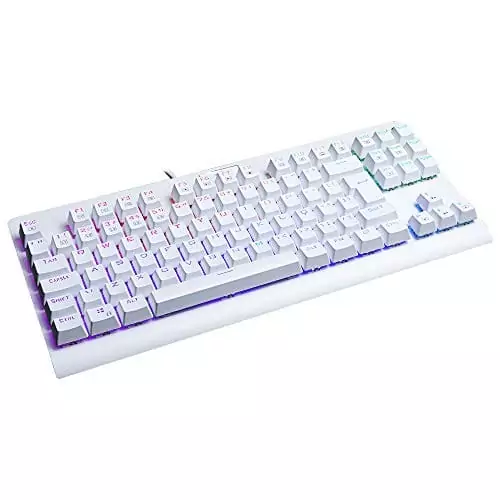 Teclado Mecânico Redragon Dark Avenger RGB Lunar White Teclado Mecânico Redragon Dark Avenger RGB Lunar White