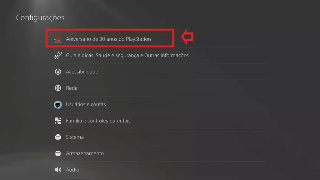 Tema especial de 30 anos do PlayStation