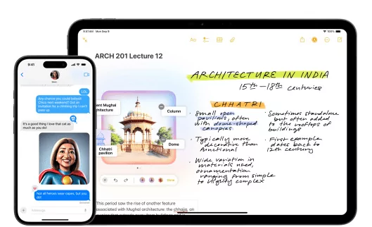 Tutorial sobre Image Wand no iOS 18 Imagem demonstrativa do uso da ferramenta Image Wand no iOS 18