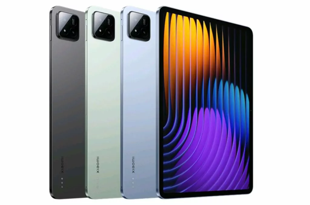 Xiaomi Pad 7 e seu design inovador Xiaomi Pad 7 em destaque, demonstrando sua tela e design moderno