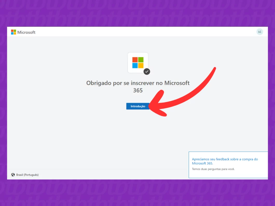 Captura de tela do Microsoft mostrando como iniciar o serviço Captura de tela do Microsoft mostrando como iniciar o serviço