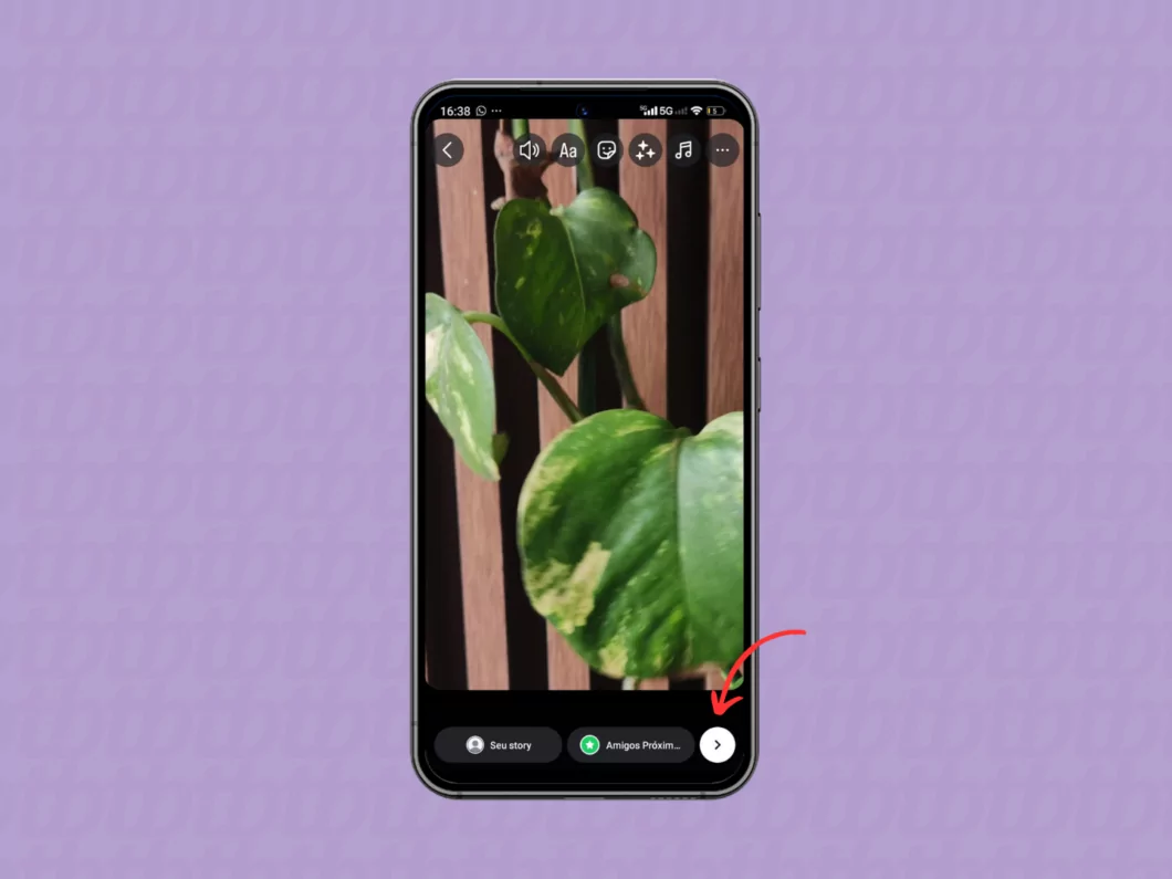 Publicando o story com zoom no Instagram Publicando o story com zoom no Instagram