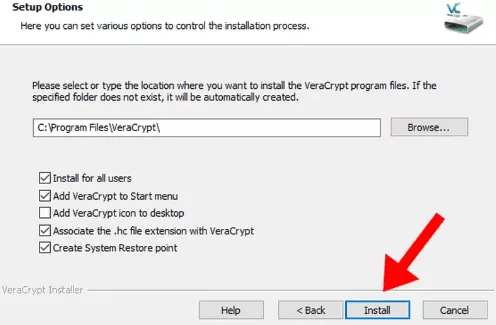 Instalação do VeraCrypt para criptografia