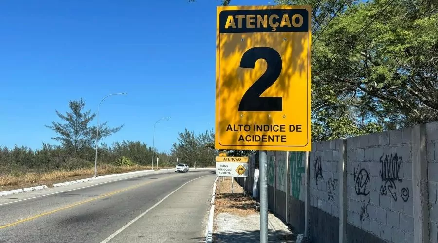 Arraial do Cabo melhora sinalização na RJ-140 para aumentar a segurança