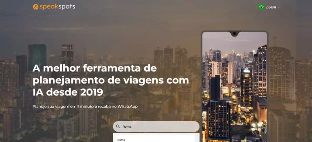 Como elaborar um plano de viagem com IA no Speakspots.com Guia Região dos Lagos 7 Imagem capturada da plataforma Speakspots, IA que cria roteiros de viagens