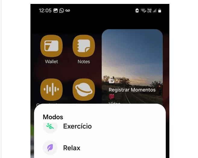 Modo Relax para desconexão de redes sociais