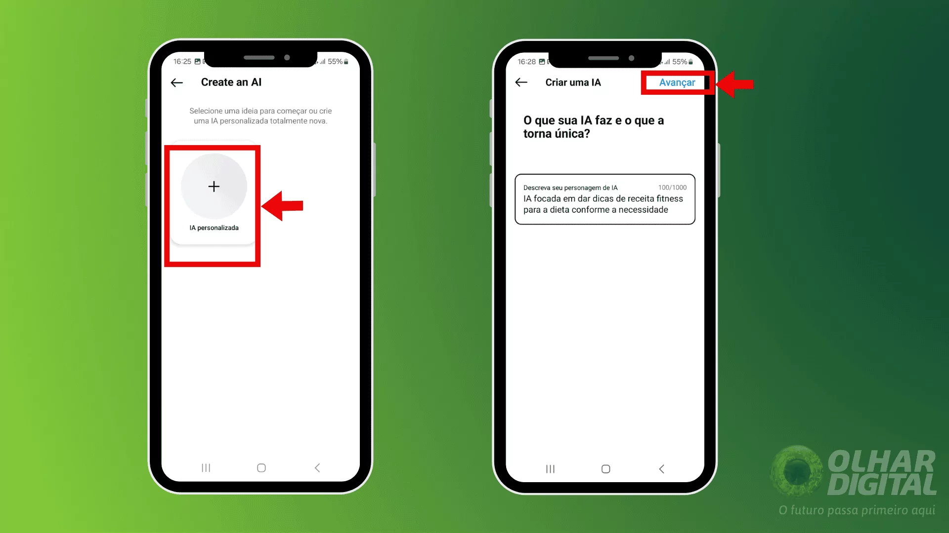 Quarto passo para criar uma IA utilizando Meta AI Studio