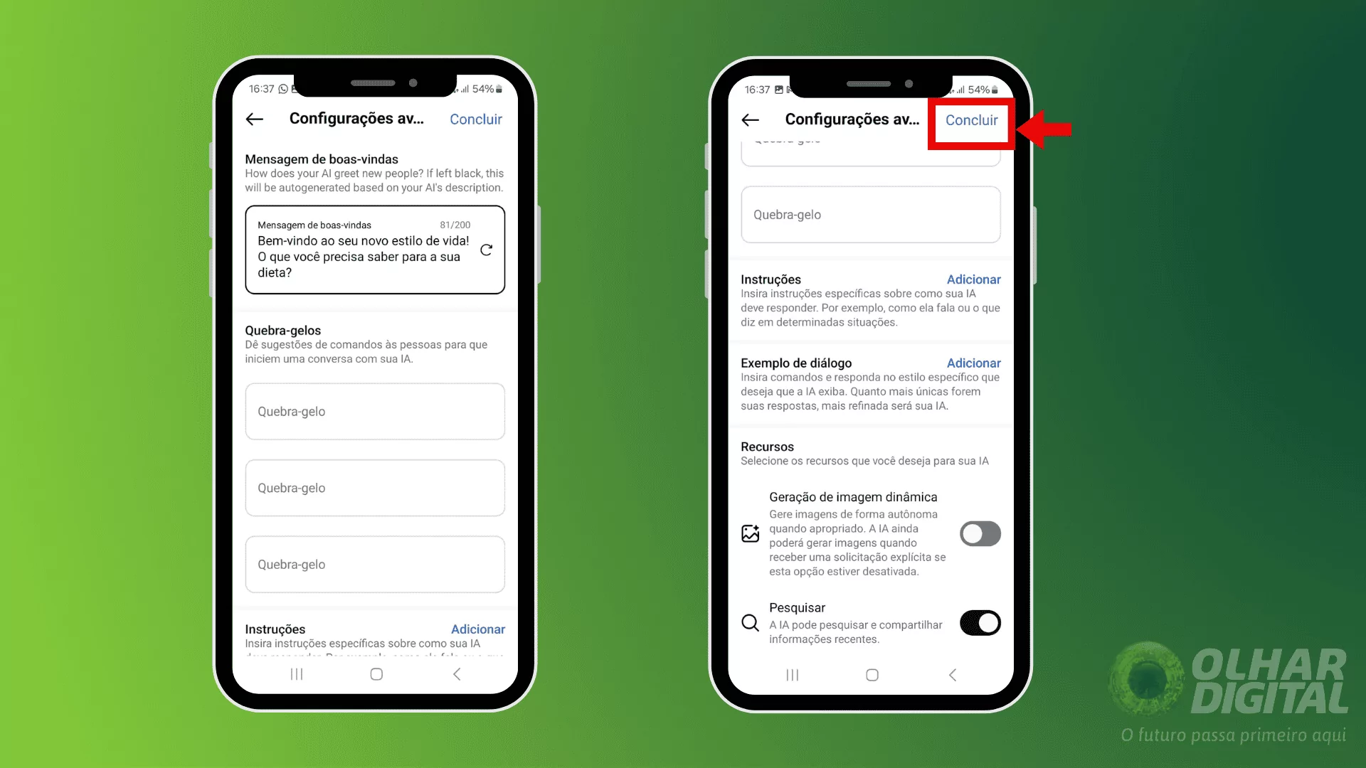 Sexto passo para criar uma IA utilizando Meta AI Studio