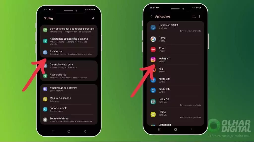 Como alterar permissões do Instagram no Android Configurações do Instagram no Android