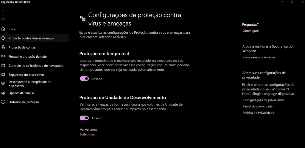 5 funcionalidades práticas do Windows Defender para o computador Guia Região dos Lagos 7 Proteção em Tempo Real do Windows Defender