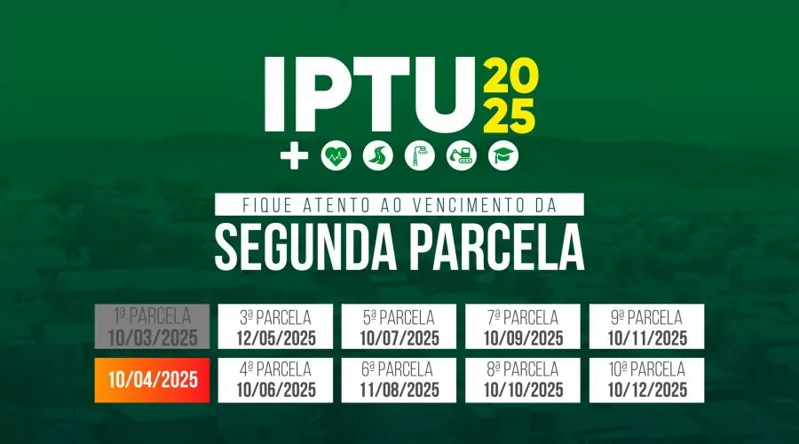 São Pedro da Aldeia: Segunda parcela do IPTU 2025 vence nesta quinta (10)