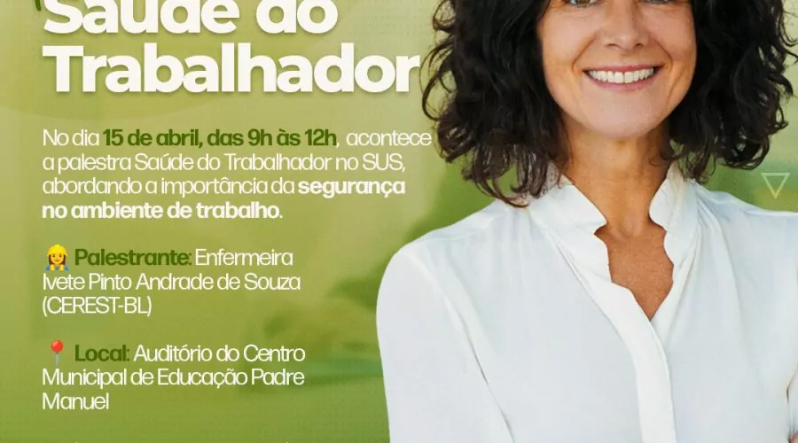 Saquarema: Prefeitura realizará palestra gratuita sobre saúde do trabalhador
