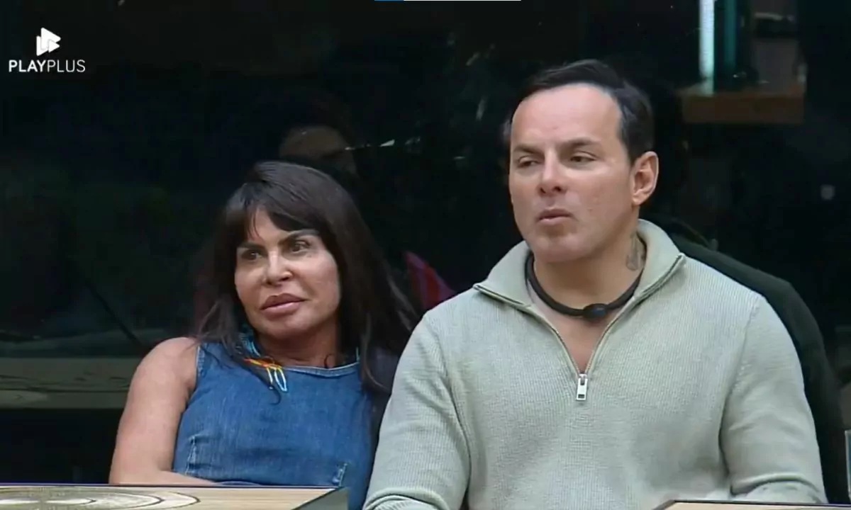 Foto de Gretchen e Esdras no Power Couple