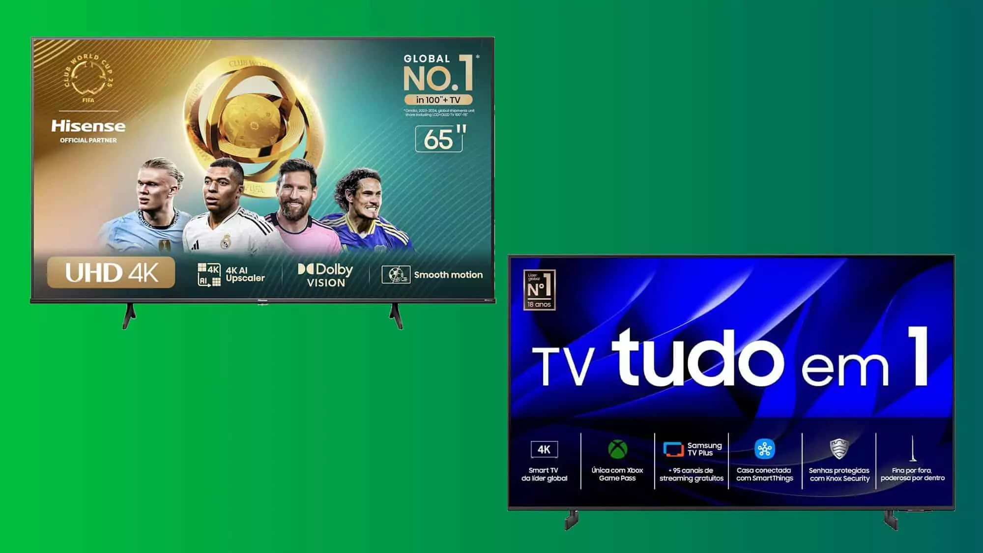 Smart TVs gigantes: modelos de destaque com mais de 60 polegadas