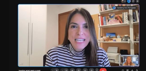 Recurso de tradução simultânea do Google Meet, a plataforma de videochamadas da empresa