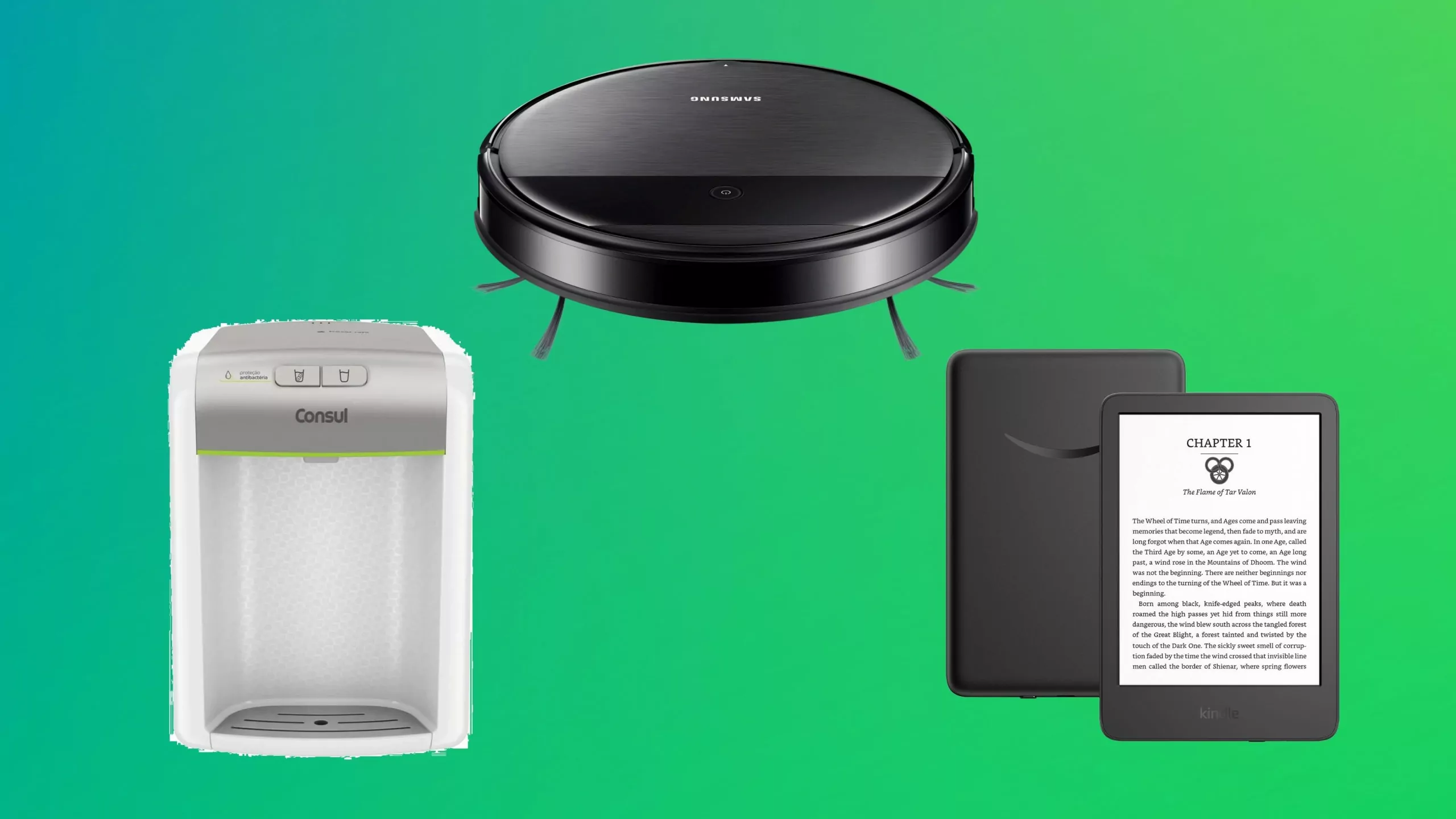 Confira robôs aspiradores, filtros de água e Kindle para você dar de Dia dos Pais