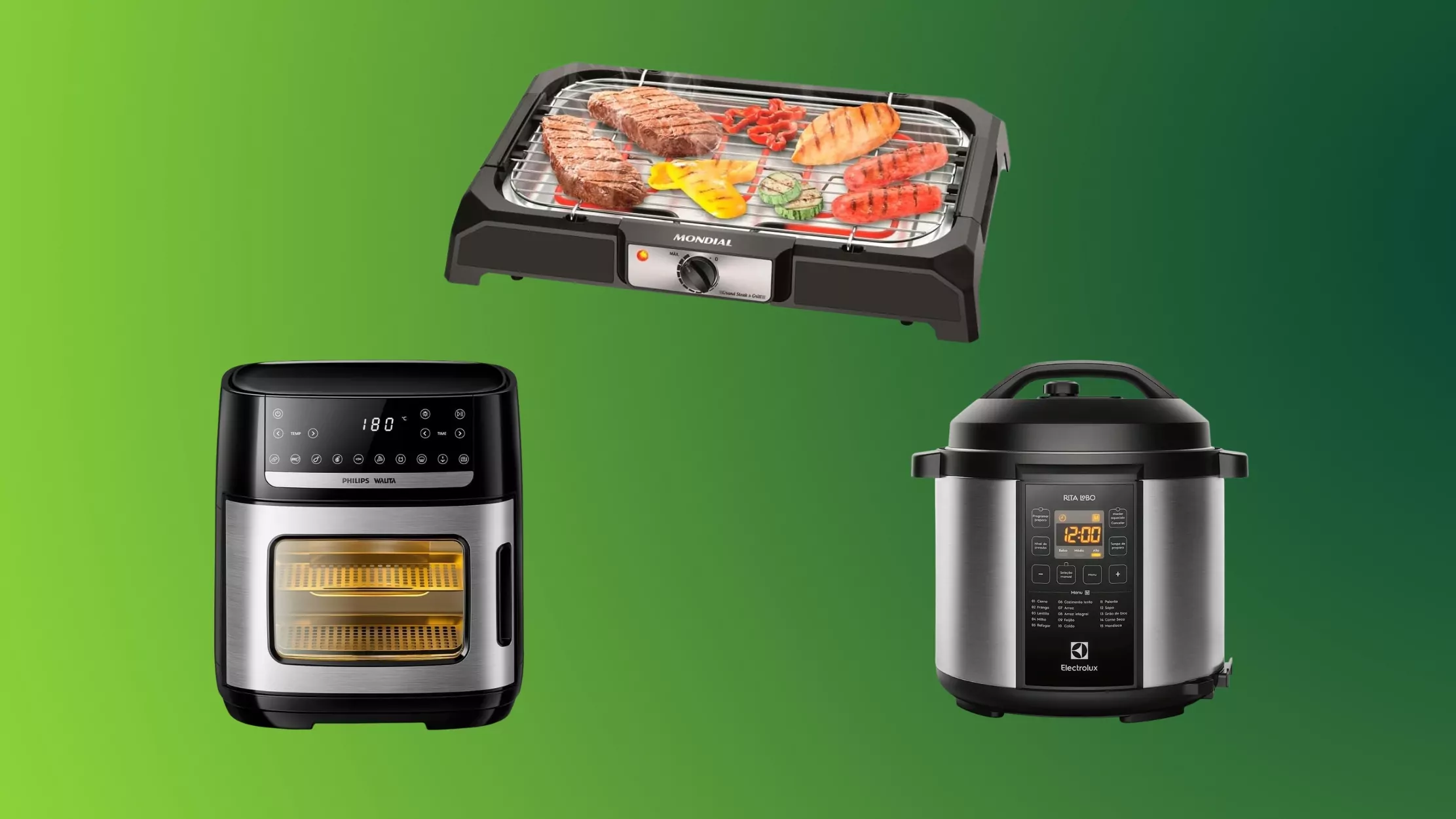 Dia dos Pais: air fryer, panelas elétricas e churrasqueiras para os pais chefes de cozinha!