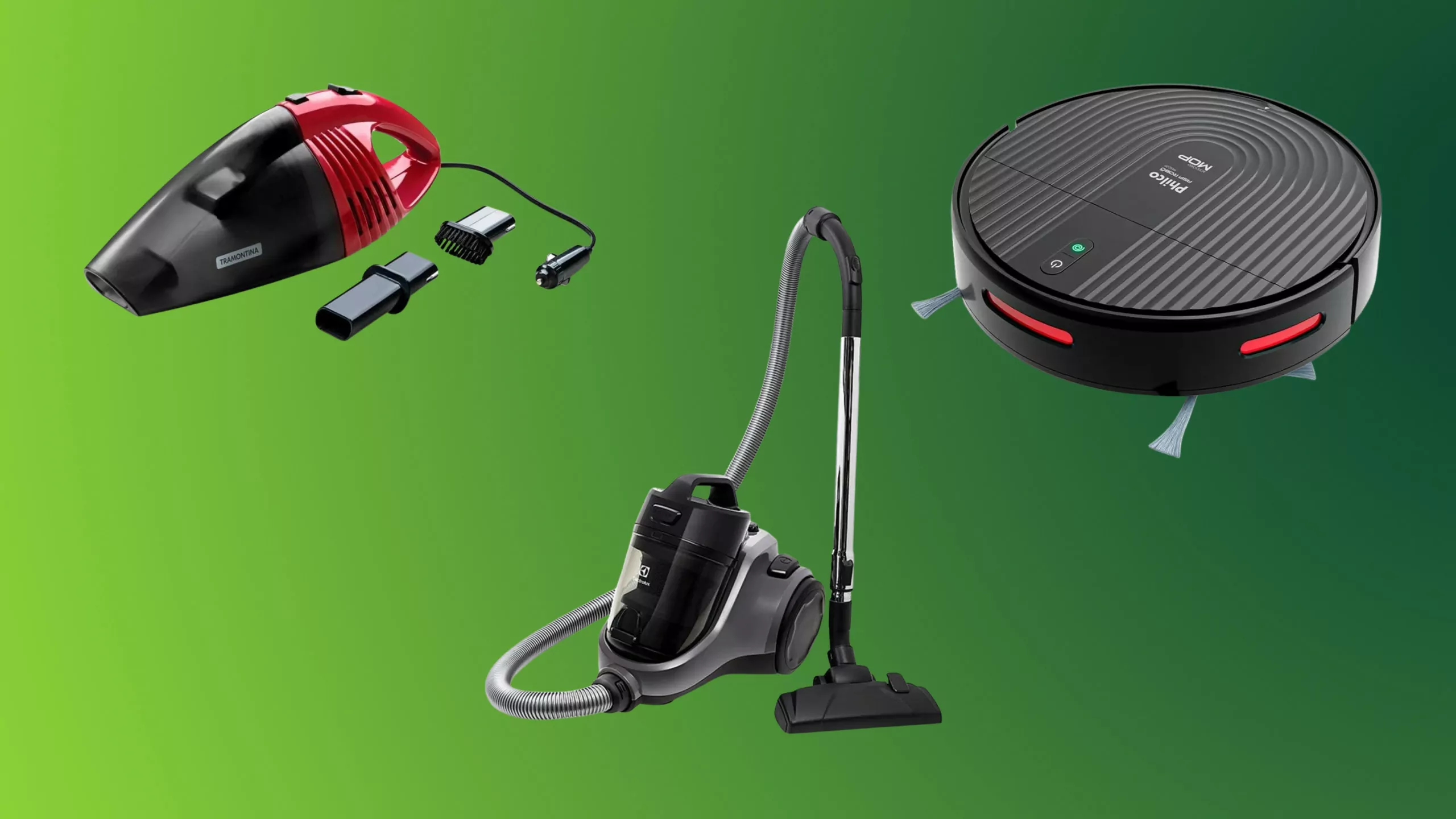 diferentes modelos de aspirador em promoção!
